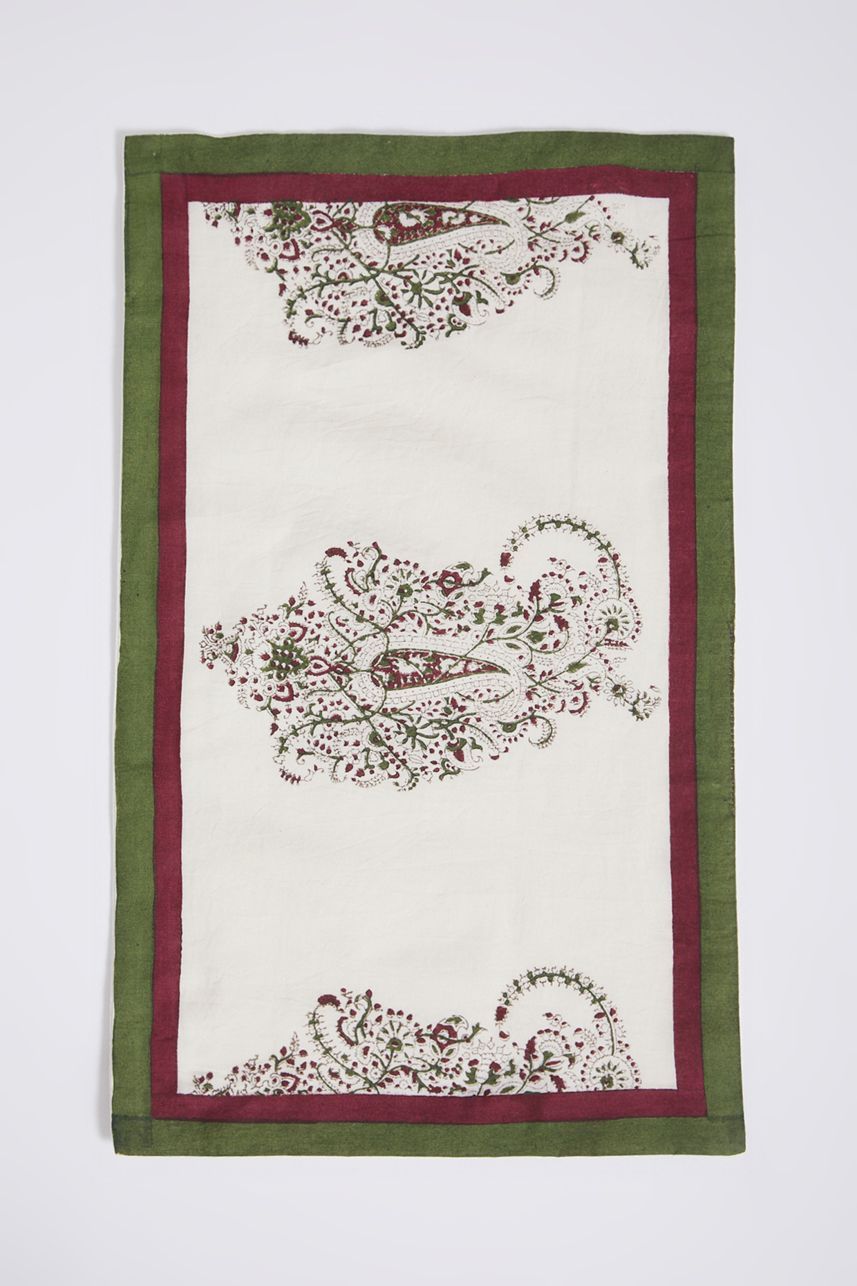White Cotton & Linen Table Mats (Set of 4) by Inheritance India at Pernia's Pop Up Shop