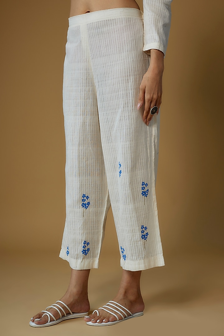 Beige Handspun Cotton Printed Co-Ord Set by INKPIKLE at Pernia's Pop Up Shop