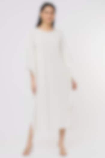 White Cotton Kaftan by INKPIKLE at Pernia's Pop Up Shop