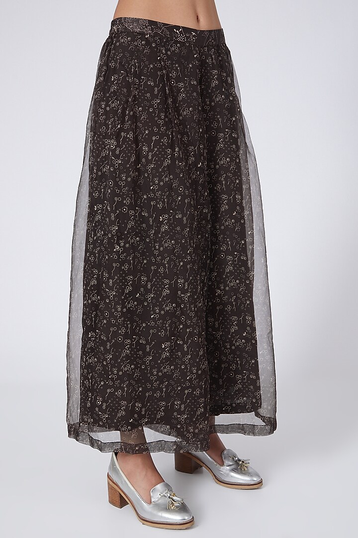 Maroonish Brown Printed Top by Integument at Pernia's Pop Up Shop