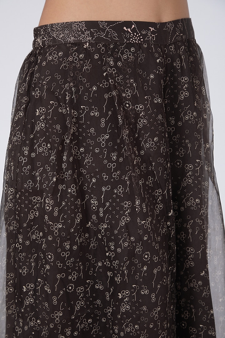 Maroonish Brown Printed Top by Integument at Pernia's Pop Up Shop