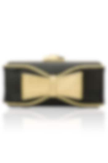 Black and gold hand bow clutch available only at Pernia's Pop Up Shop.