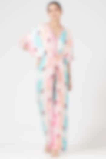 Multi-Coloured Hand Embellished Jumpsuit by Islie by Priya Jain