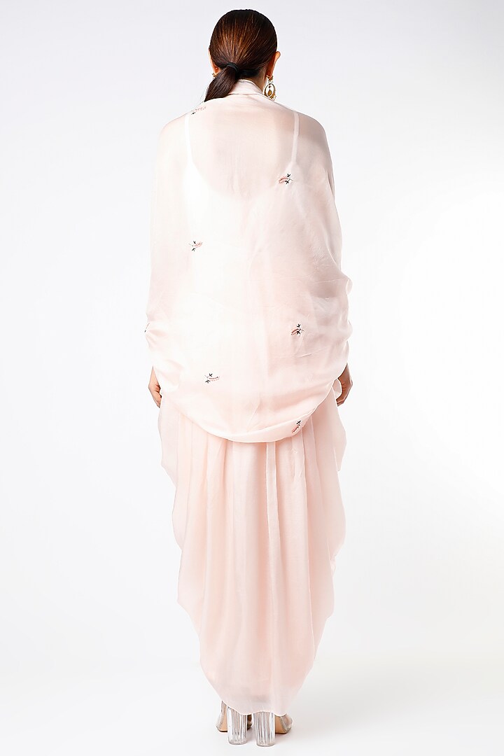 Blush Pink Summer Silk Dhoti Vacation Dress by Islie by Priya Jain at Pernia's Pop Up Shop
