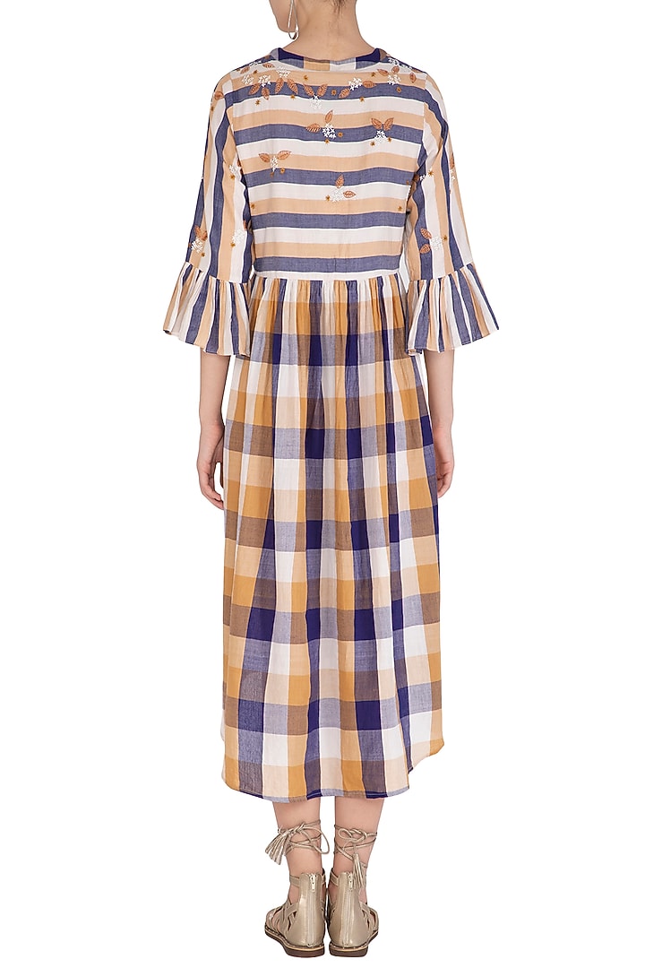 Ochre Embroidered Summer Shirt Dress by Irabira at Pernia's Pop Up Shop