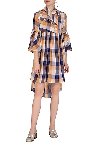 Ochre Embroidered Tunic by Irabira