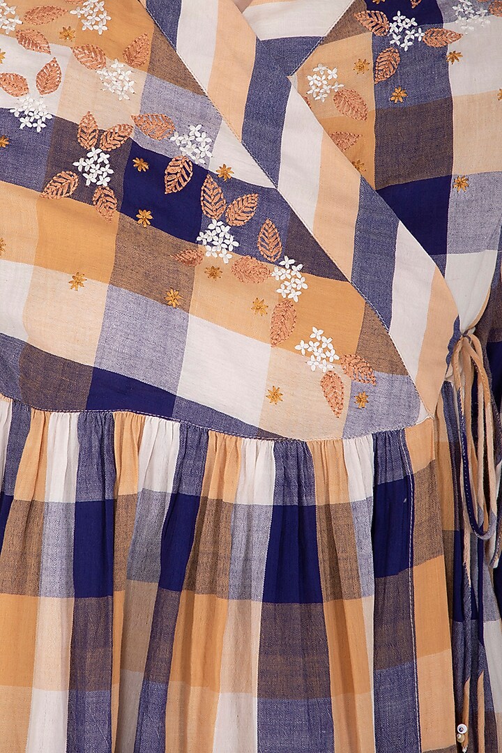 Ochre Embroidered Tunic by Irabira at Pernia's Pop Up Shop