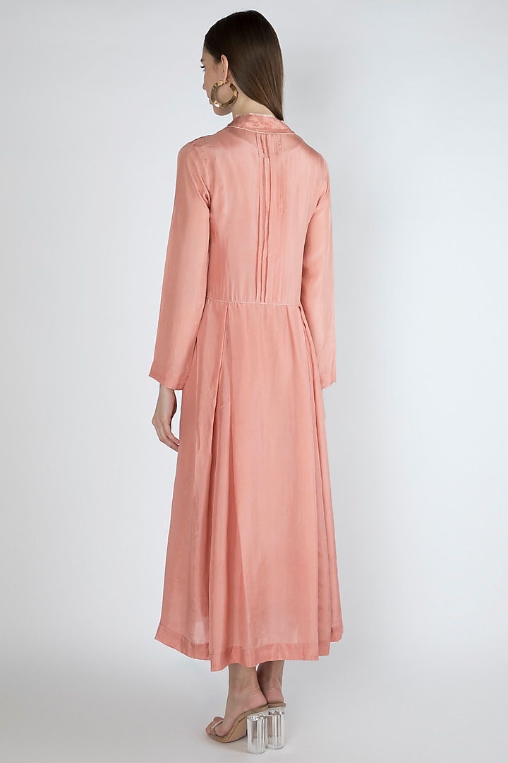 Salmon Pink Kurta Summer Dress With Slip by Irabira Urban at Pernia's Pop Up Shop