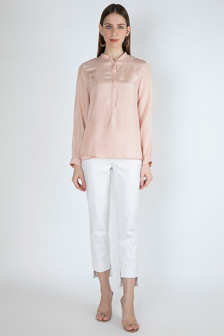 Rose Pink Blouse With Slip by Irabira Urban at Pernia's Pop Up Shop