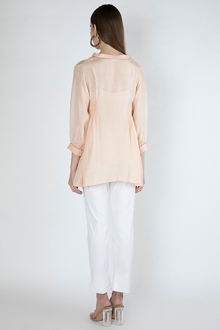 Blush Pink Blouse With Slip by Irabira Urban at Pernia's Pop Up Shop