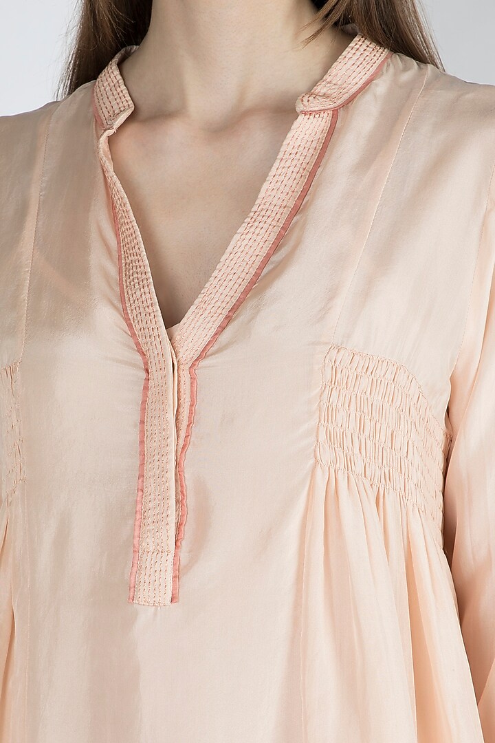 Blush Pink Blouse With Slip by Irabira Urban at Pernia's Pop Up Shop