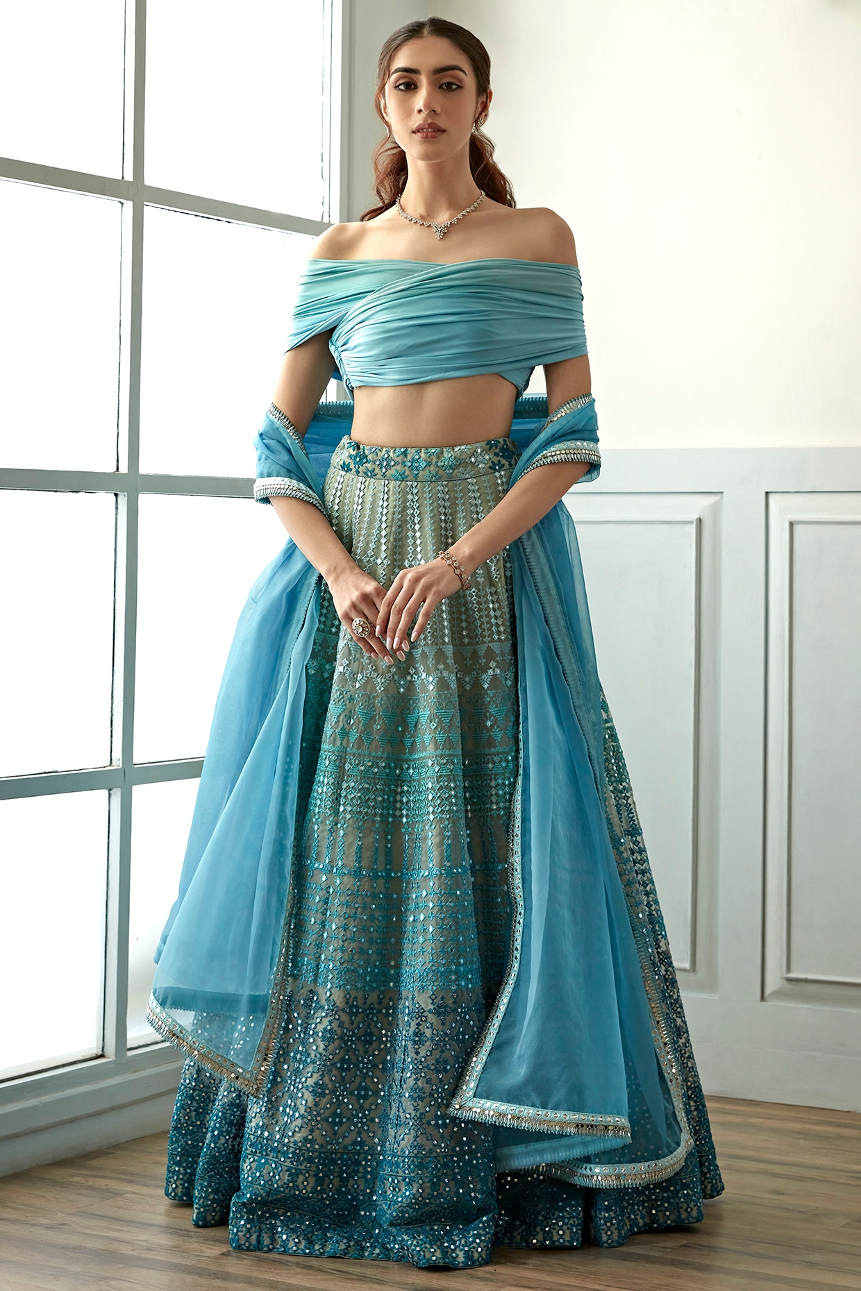 Fusion lehengas best sale