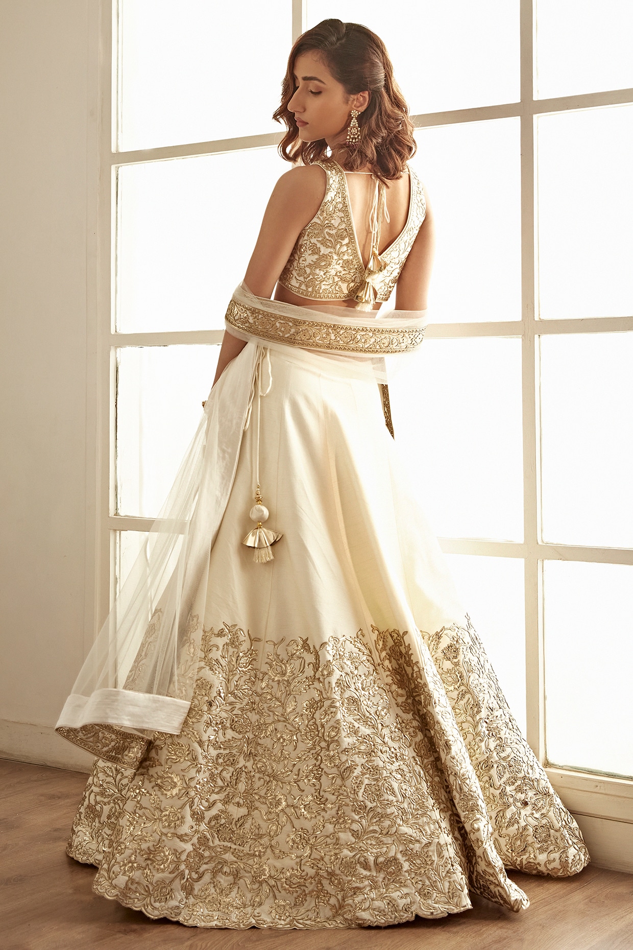 Buy Multi Color Organza Lehenga Set Online – Vasansi Jaipur