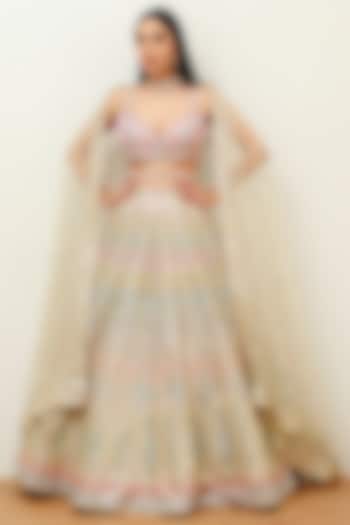 Multi-Colored Embellished Wedding Lehenga Set by Studio Iris at Pernia's Pop Up Shop