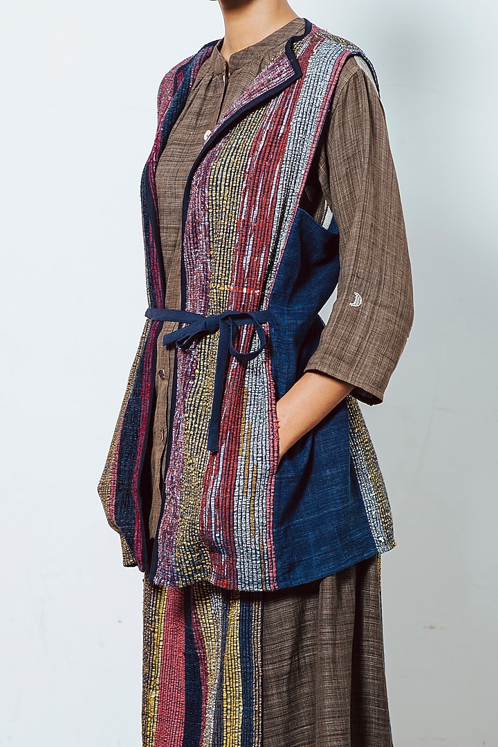 Indigo Blue Two Way Wrap Skirt by IRO IRO at Pernia's Pop Up Shop