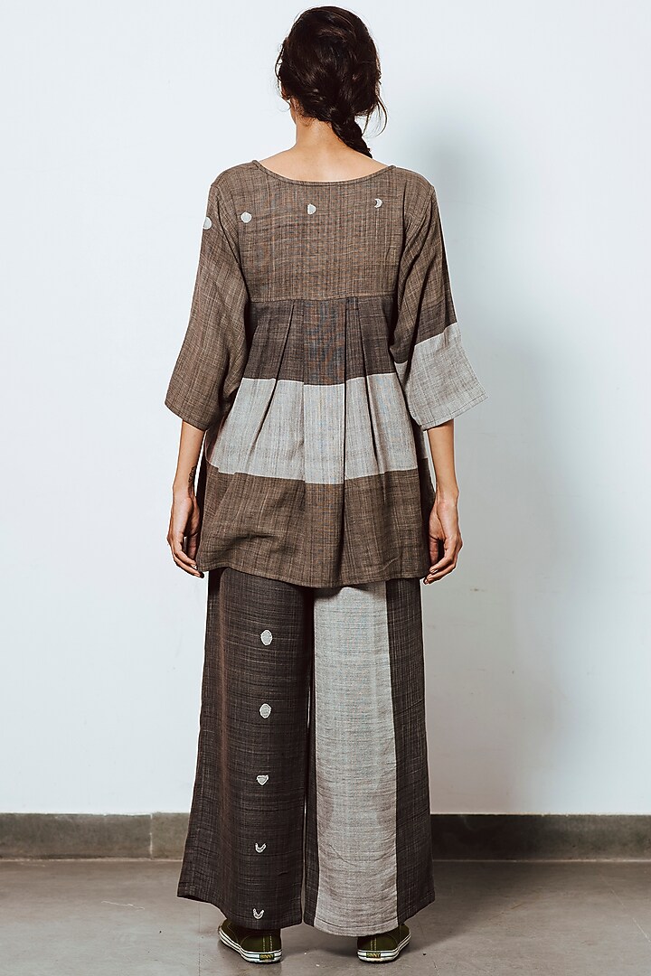 Charcoal Grey High Waist Flow Pants by IRO IRO at Pernia's Pop Up Shop