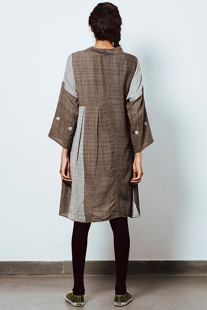 Charcoal Grey Oversized Pleated Top by IRO IRO at Pernia's Pop Up Shop