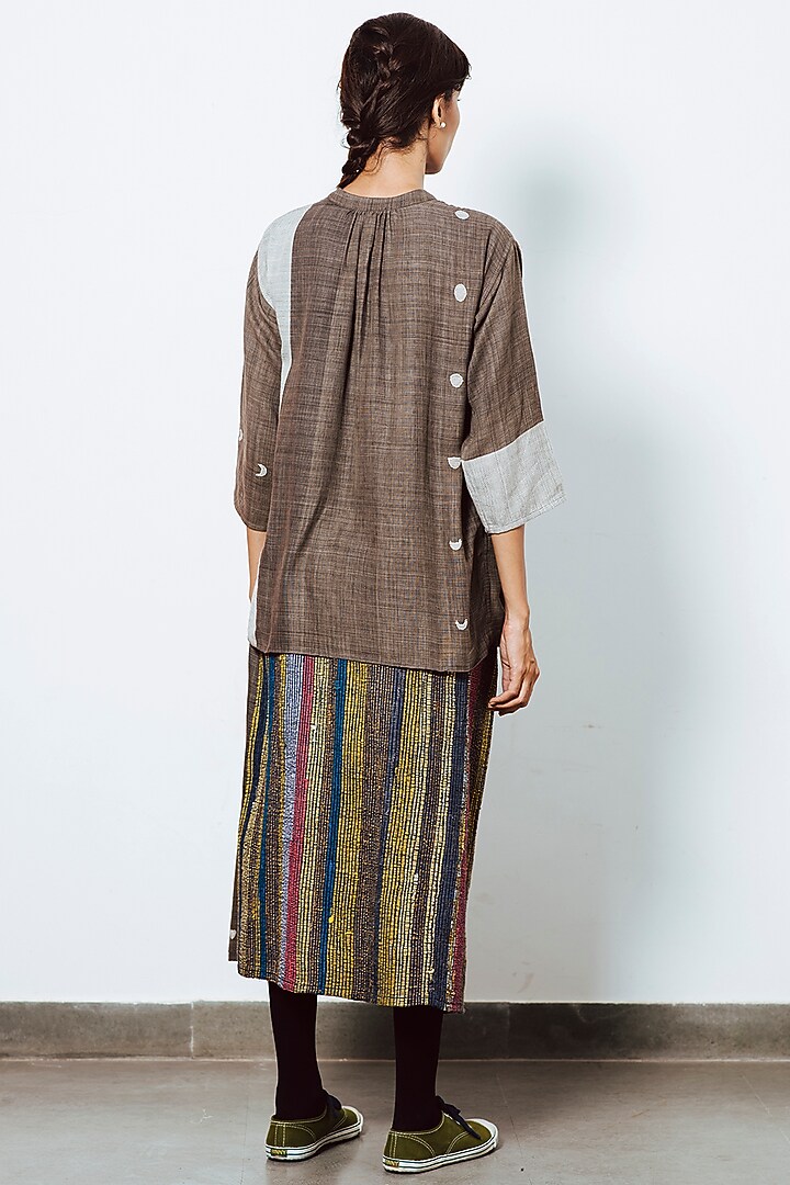 Charcoal Grey Cotton Shirt With Pockets by IRO IRO at Pernia's Pop Up Shop