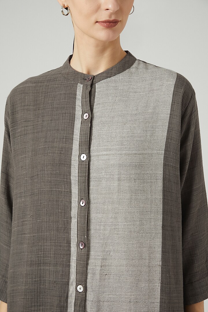 Grey Printed Kurta by Iro Iro at Pernia's Pop Up Shop