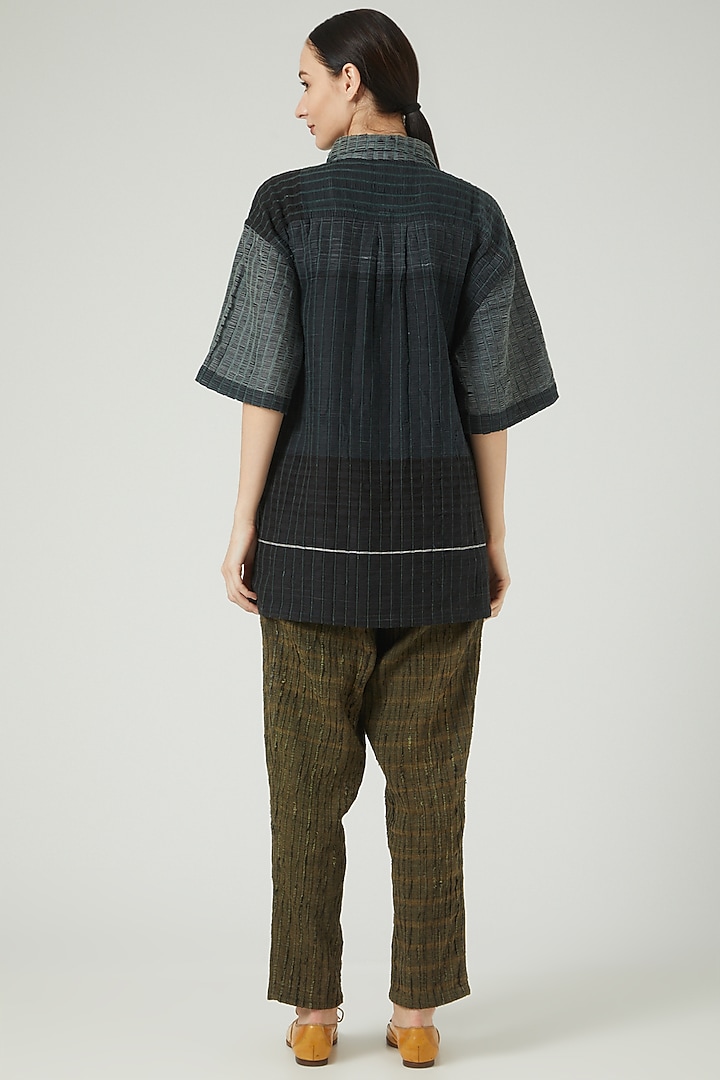 Black Printed Shirt by Iro Iro at Pernia's Pop Up Shop