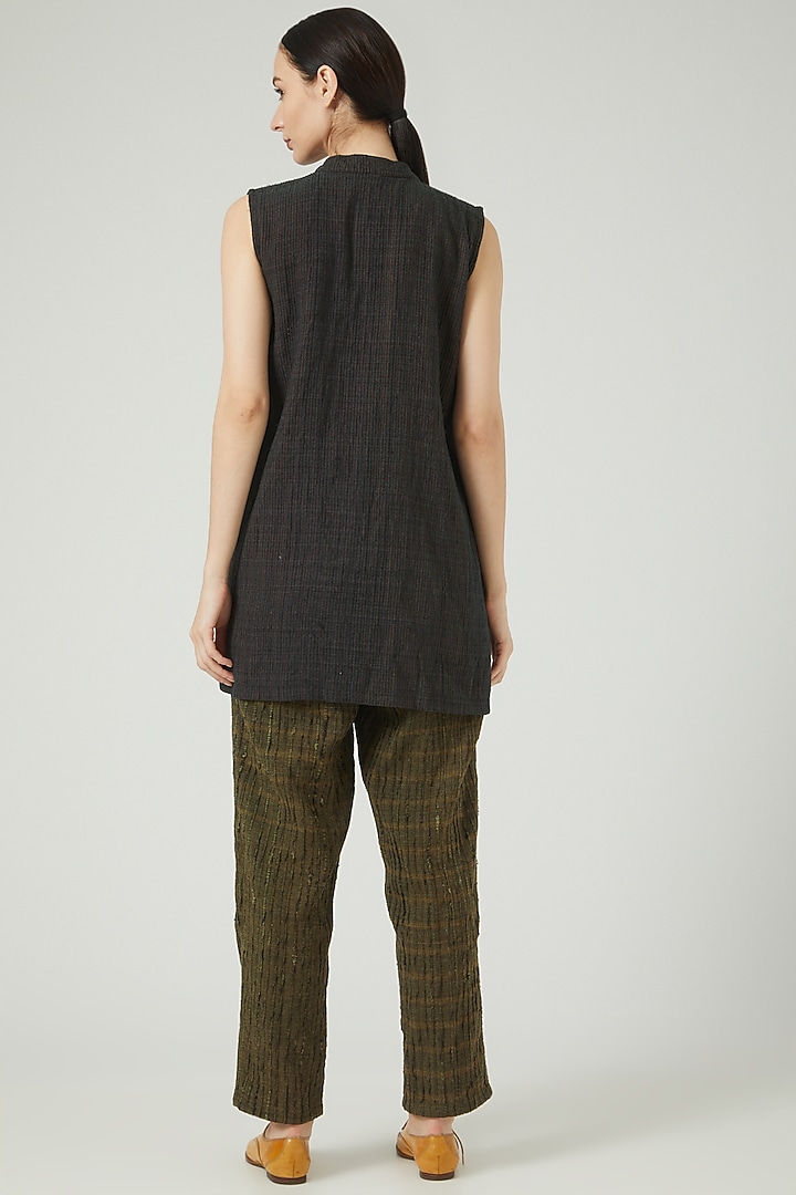 Black Printed Jacket by Iro Iro at Pernia's Pop Up Shop