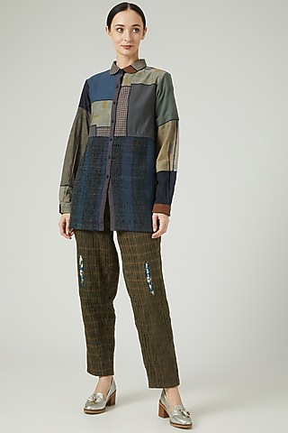 Multi-Colored Printed Shirt by Iro Iro