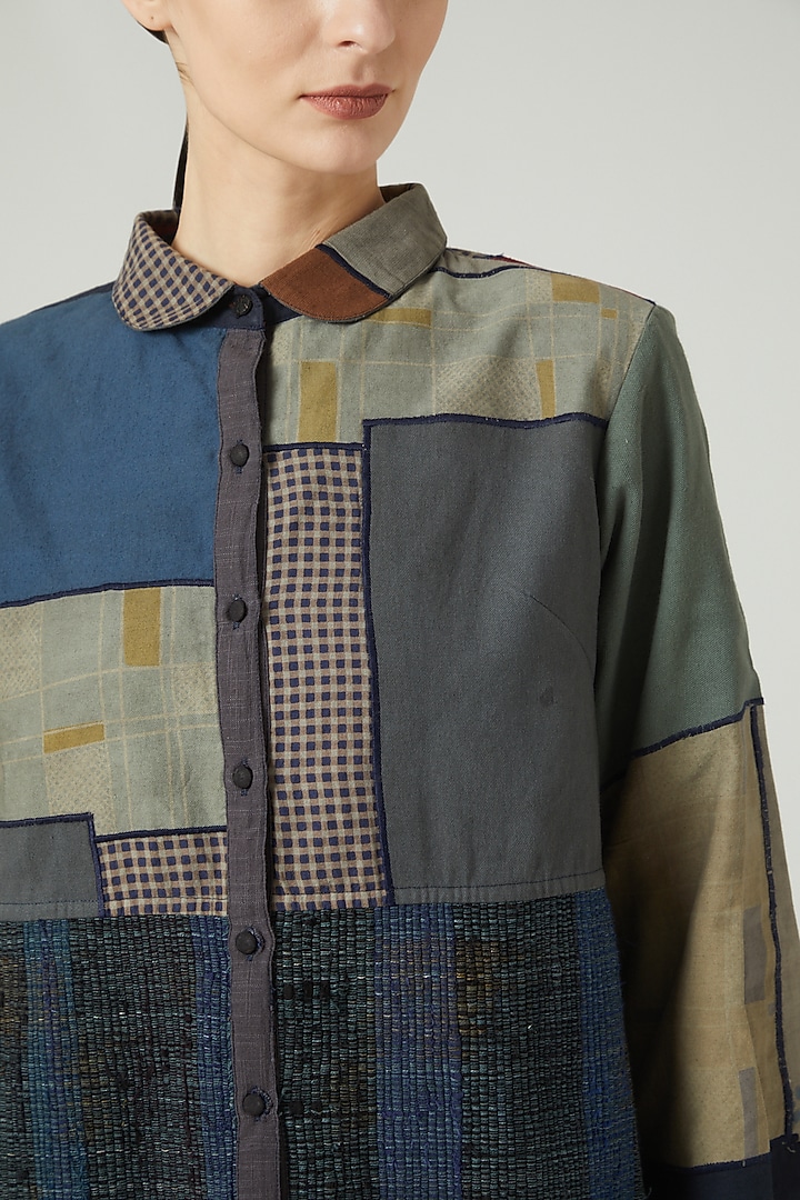 Multi-Colored Printed Shirt by Iro Iro at Pernia's Pop Up Shop