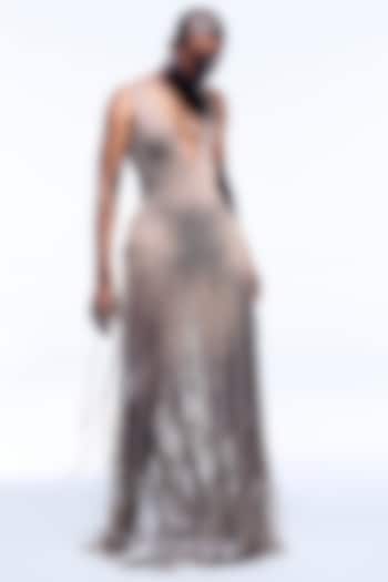 Rose Gold Crystal Dori Hand Embroidered Bridal Gown by ITRH at Pernia's Pop Up Shop