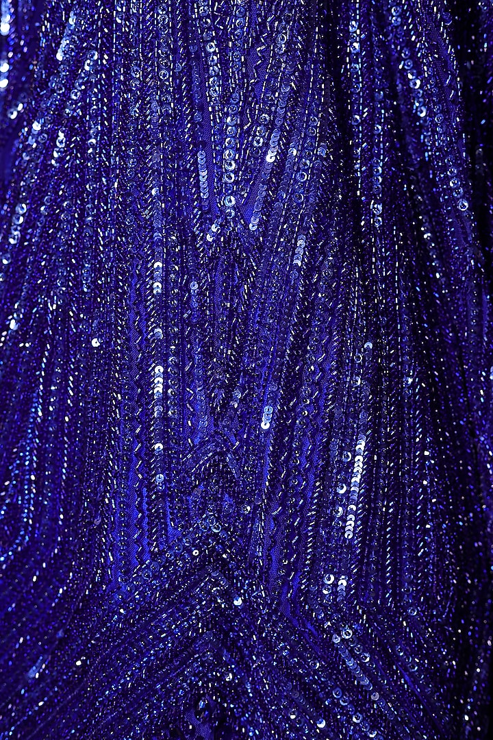SEQUIN MESH FABRIC, Sewn on 3mm sequins, Red, Blue