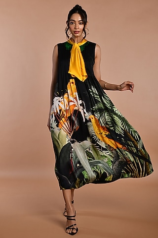 Buy Midi Georgette Dress for Women Online from India's Luxury Designers 2026