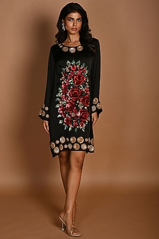 Buy Georgette Knee Length Dress for Women Online from India's Luxury  Designers 2026