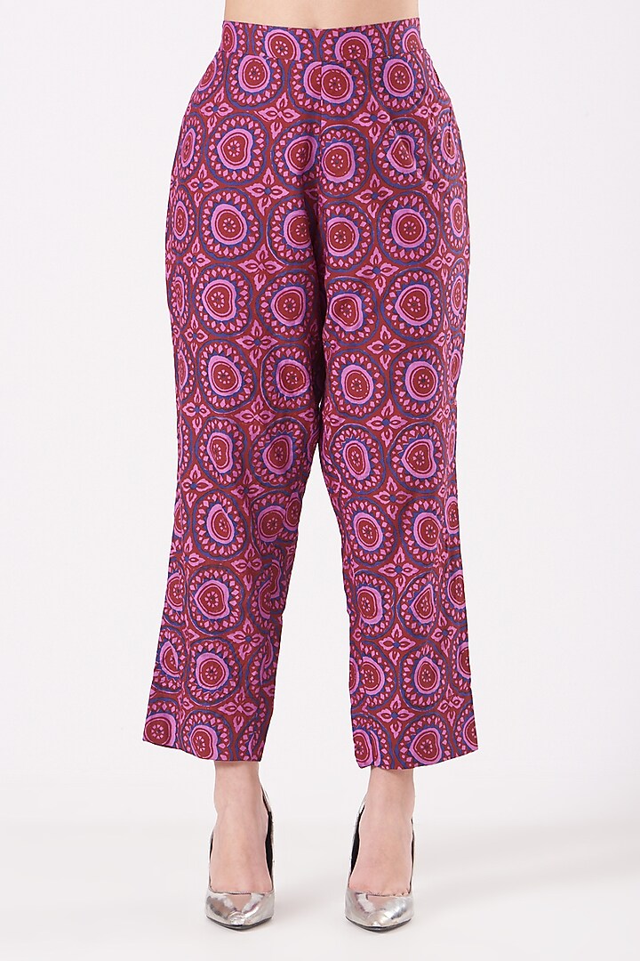 Purple Silk Pant Set by Isha Gupta at Pernia's Pop Up Shop