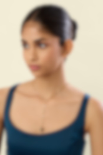 Gold Plated Crystal Zirconia Enameled Y-Necklace by Isharya at Pernia's Pop Up Shop