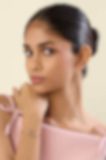 Gold Plated Pink Enameled Cuff Bracelet by Isharya at Pernia's Pop Up Shop