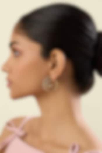 Gold Plated Crystal Zirconia Multi-Colored Enameled Hoop Earrings by Isharya at Pernia's Pop Up Shop