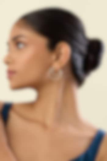 Gold Plated Crystal Zirconia Multi-Colored Enameled Hoop Earrings by Isharya at Pernia's Pop Up Shop