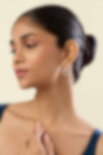 Gold Plated Crystal Zirconia Multi-Colored Enameled Hoop Earrings by Isharya at Pernia's Pop Up Shop