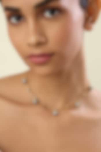 Gold Plated Crystal Zirconia Statement Choker Necklace by Isharya at Pernia's Pop Up Shop