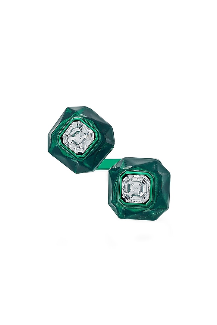 Green Crystal Open Ring by Isharya at Pernia's Pop Up Shop