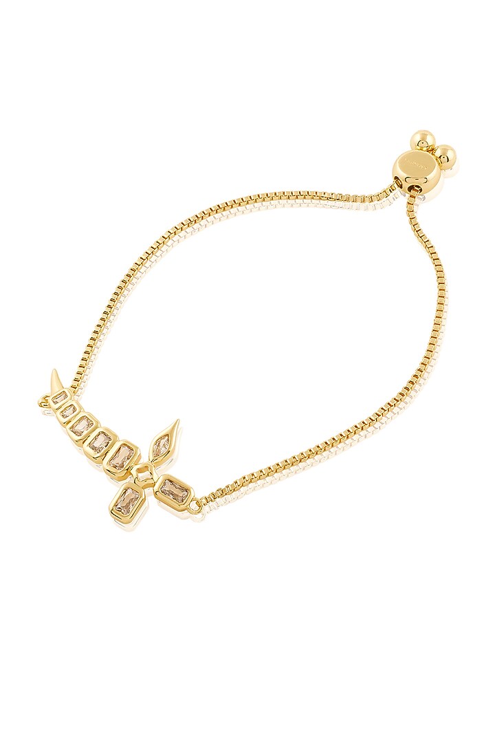 Gold Plated Mirror Tennis Sword Bolo Bracelet by Isharya at Pernia's Pop Up Shop