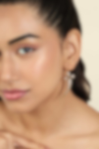 Gold Plated Mirror Tennis Sword Dangler Earrings by Isharya at Pernia's Pop Up Shop