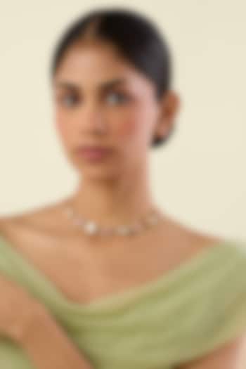 Gold Plated Yellow Crystal Necklace by Isharya at Pernia's Pop Up Shop