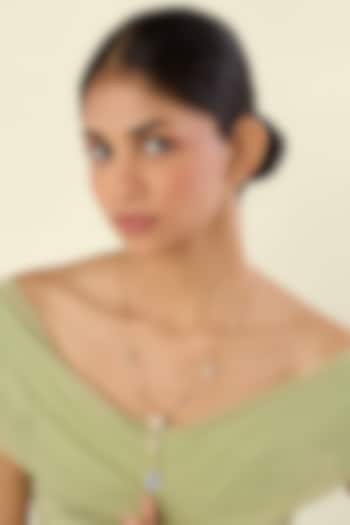 Gold Plated Multi-Colored Crystal Y Necklace by Isharya at Pernia's Pop Up Shop
