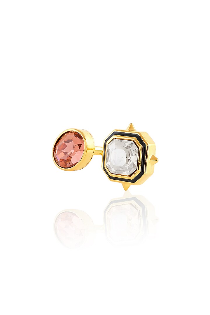 Gold Plated Multi-Colored Crystal Ring by Isharya at Pernia's Pop Up Shop