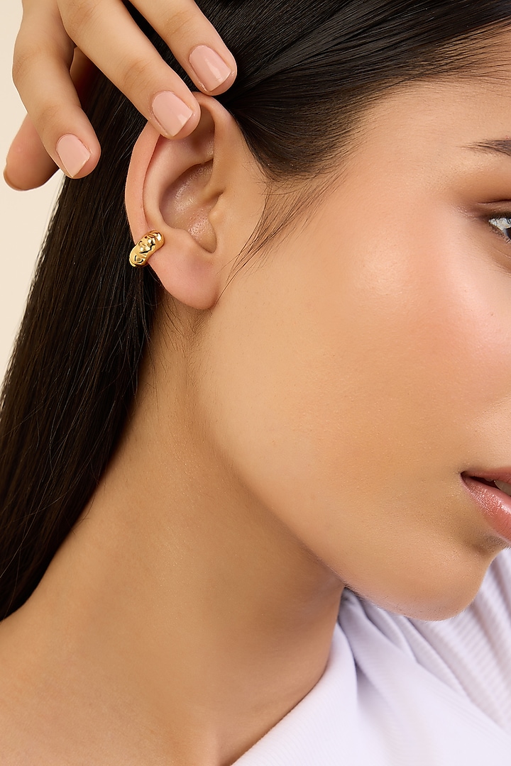 Gold Plated Melon Ear Cuff by Isharya at Pernia's Pop Up Shop