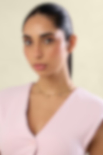 Gold Plated Crystal Zirconia Necklace by Isharya at Pernia's Pop Up Shop