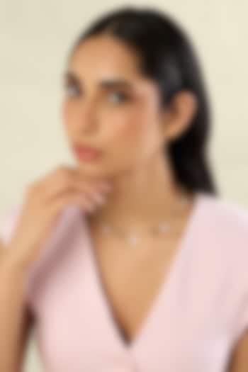 Gold Plated Green Aventurine & Crystal Zirconia Necklace by Isharya at Pernia's Pop Up Shop