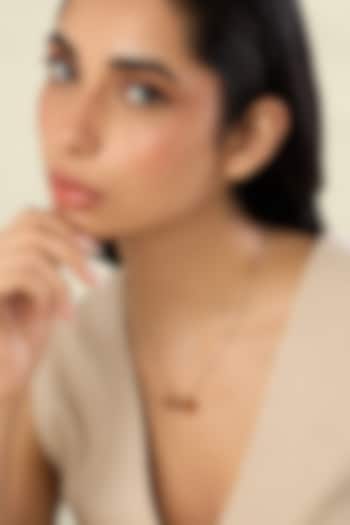 Gold Plated Crystal Zirconia Pendant Necklace by Isharya at Pernia's Pop Up Shop