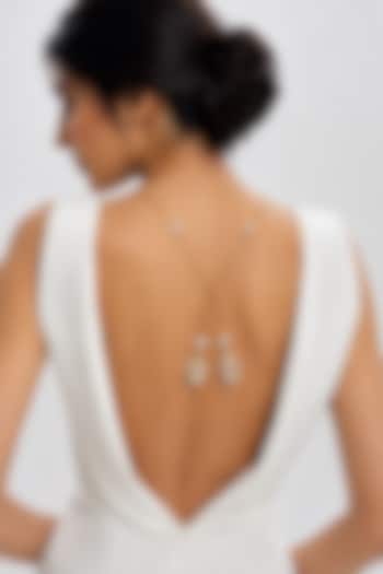 Micron Gold Finish Hand-Cut Polki Mirror Long Necklace by Isharya at Pernia's Pop Up Shop