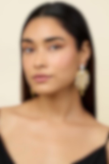 Gold Plated Mirror Dangler Earrings by Isharya at Pernia's Pop Up Shop